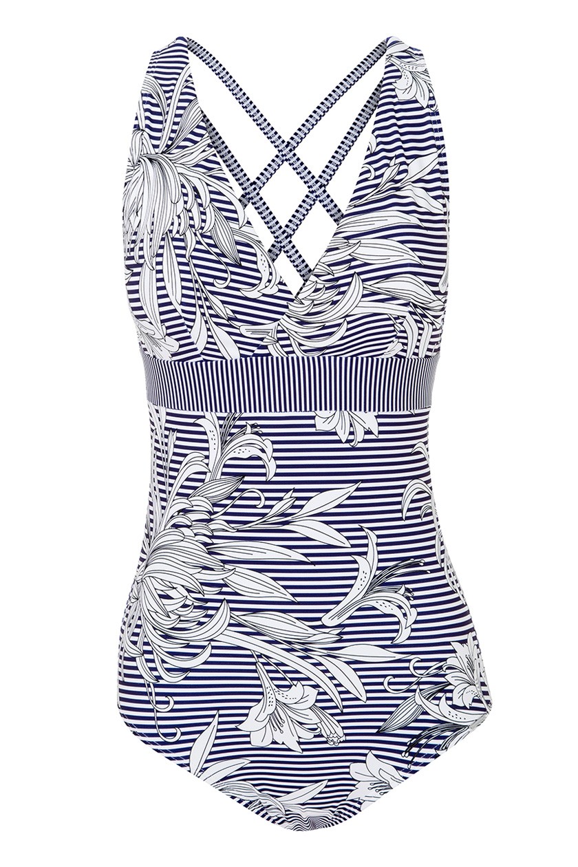 Sunseeker | Del Sol Multi Cross Strap One Piece Ink