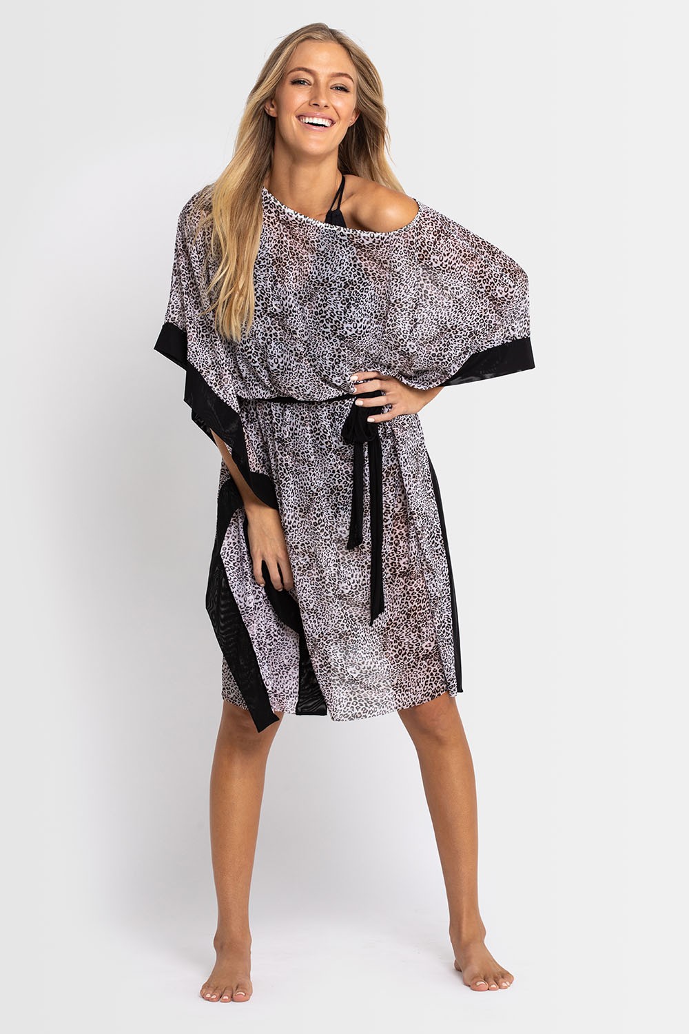 Sunseeker | Resort Mesh Scoop Kaftan Natural