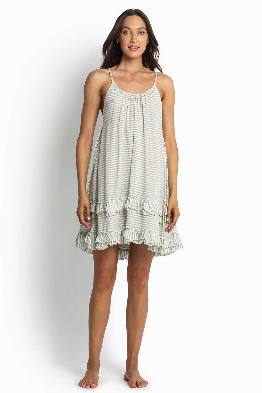 Sunseeker Frill Linen Dress