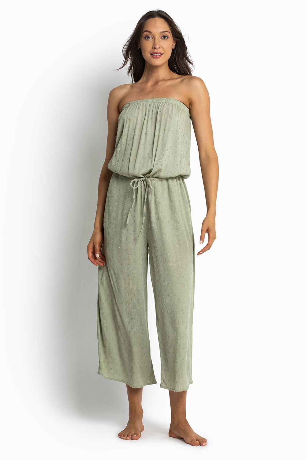 Sunseeker | Boho Bandeau Jumpsuit Khaki