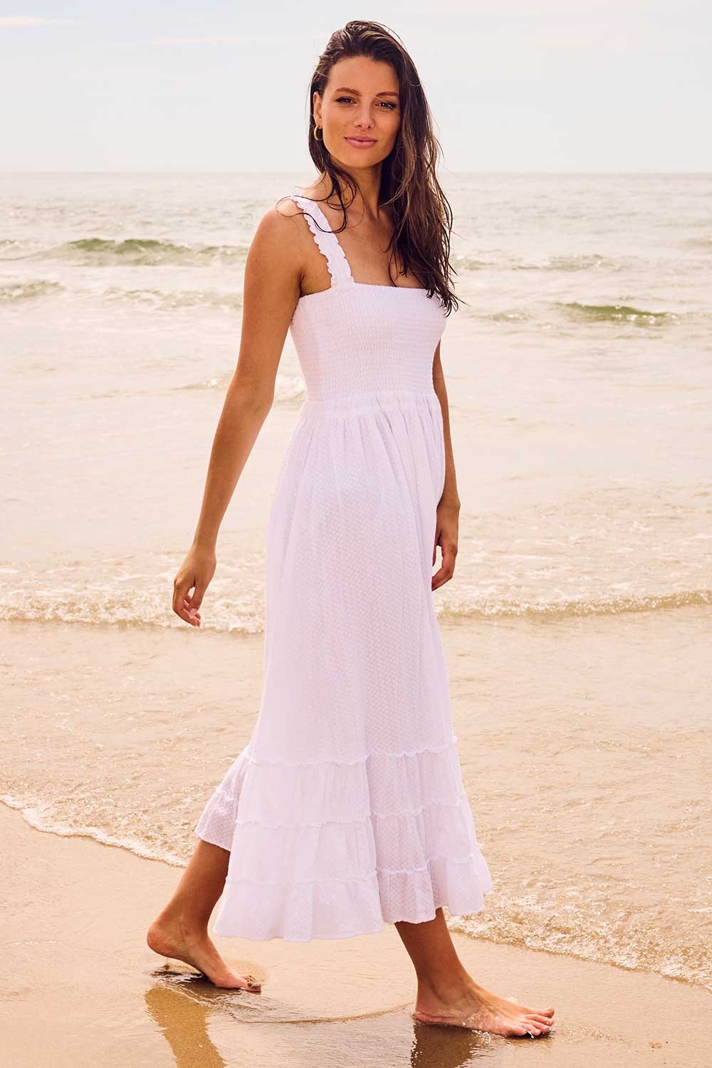 Overswim Cotton Bandeau Maxi Dress